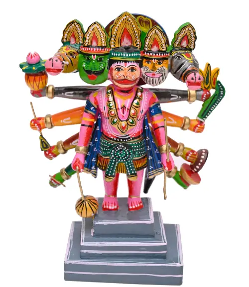 Wooden Panchmukhi Hanuman